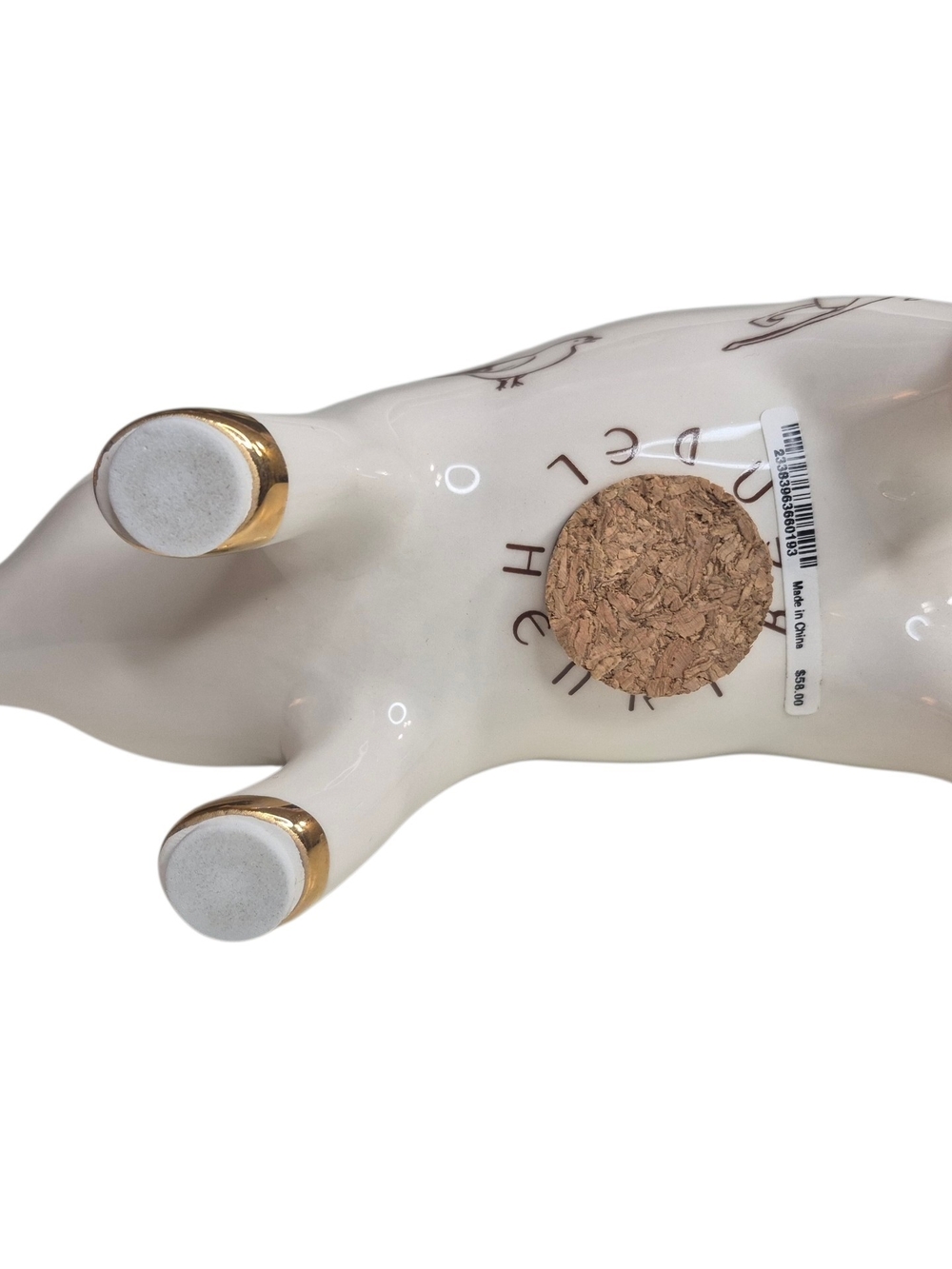 RARE Henri Bendel Iconic Ceramic Piggy Bank Like New - Picture 5 of 5